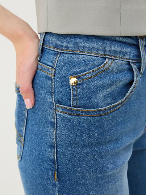 Женские джинсы кюлоты CAFE' NOIR JEANS, Артикул C7JJ1024, синий | 4071437. Ракурс 3 Женские джинсы кюлоты CAFE' NOIR JEANS, Артикул C7JJ1024, синий | 4071437. Ракурс 3