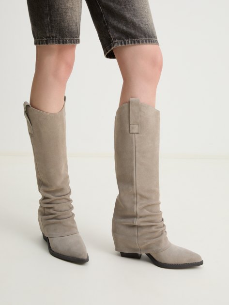 Высокие казаки TENDANCE, Артикул CLF785K-04, бежево-серый | 4073721. Ракурс 2 Высокие казаки TENDANCE, Артикул CLF785K-04, бежево-серый | 4073721. Ракурс 2