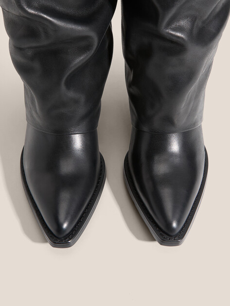 Высокие казаки TENDANCE, Артикул CLF766K-01, черный | 4073846. Ракурс 3