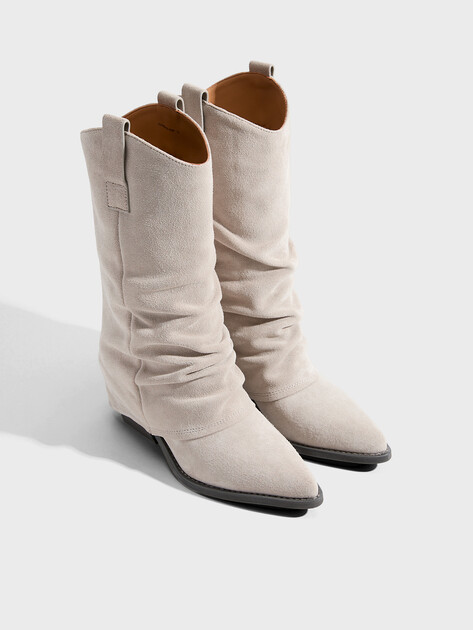 Женские высокие казаки TENDANCE, Артикул CLF785K-02, бежево-серый | 4073926. Ракурс 3