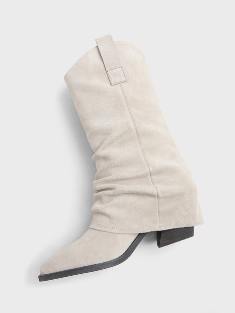 Женские высокие казаки TENDANCE, Артикул CLF785K-02, бежево-серый | 4073926. Ракурс 5