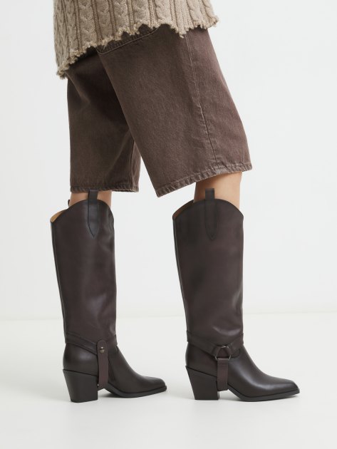 Высокие казаки TENDANCE, Артикул CLF783B-04, темно-коричневый | 4073936. Ракурс 7