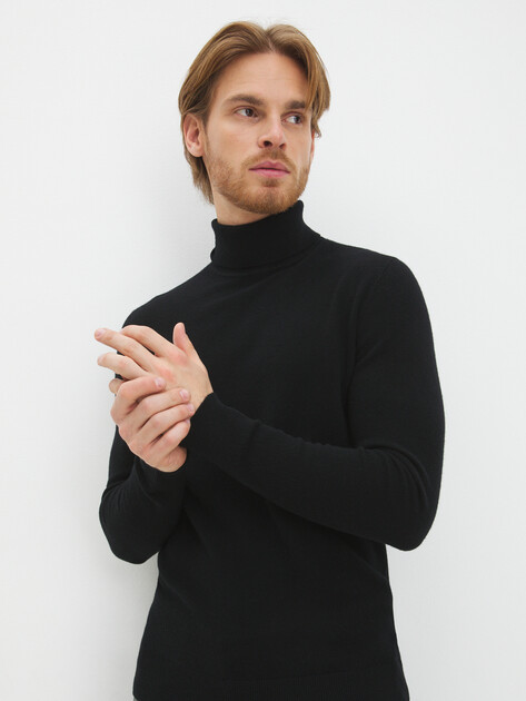 Мужская водолазка MAISON DAVID, Артикул YX03, черный | 4076724. Ракурс 5 Мужская водолазка MAISON DAVID, Артикул YX03, черный | 4076724. Ракурс 5