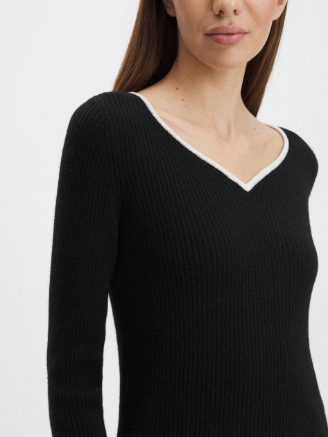 Женский пуловер MAISON DAVID, Артикул 10YR501, черный | 4076741. Ракурс 3