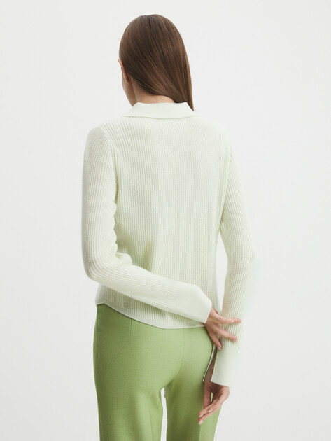 Женский кардиган MAISON DAVID, Артикул 10YR58, бледно-зеленый | 4076747. Ракурс 4 Женский кардиган MAISON DAVID, Артикул 10YR58, бледно-зеленый | 4076747. Ракурс 4