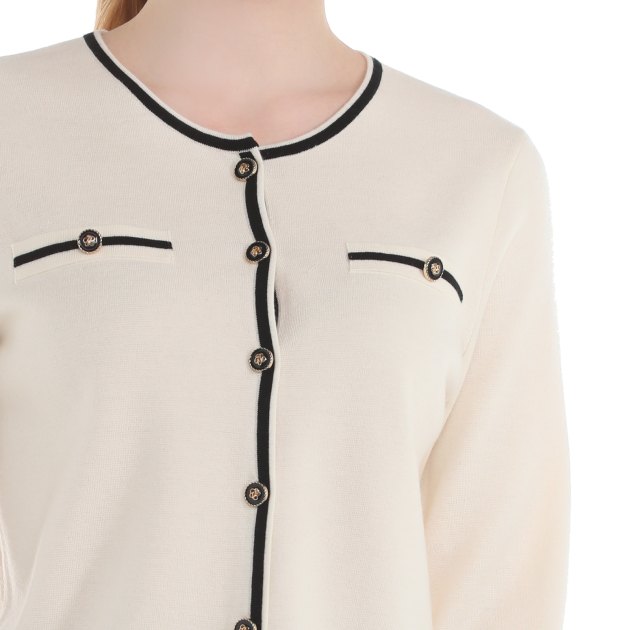 Женский кардиган MAISON DAVID, Артикул 30W097, белый | 4076769. Ракурс 3