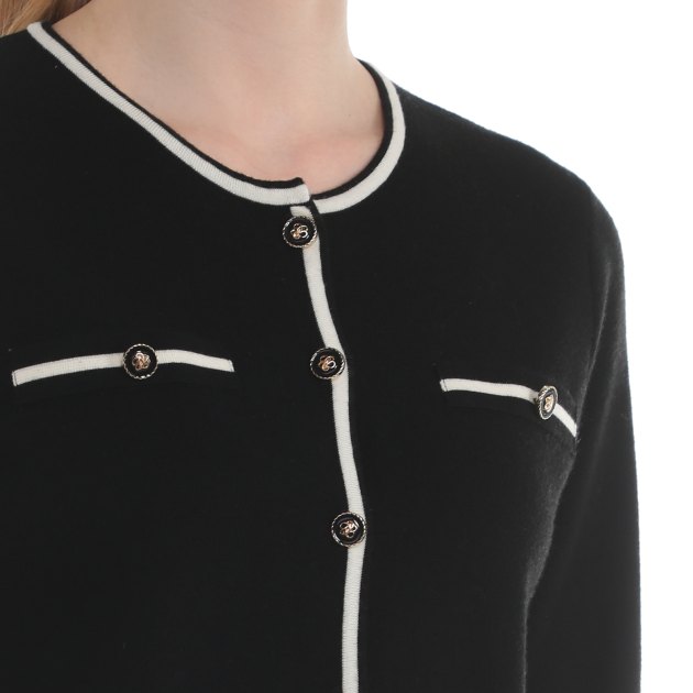 Женский кардиган MAISON DAVID, Артикул 30W097, черный | 4076770. Ракурс 3