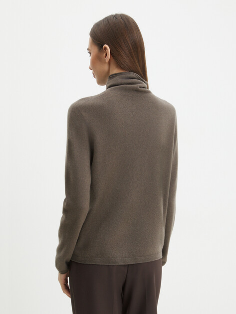 Женский свитер MAISON DAVID, Артикул NZ9886, темно-коричневый | 4076780. Ракурс 4