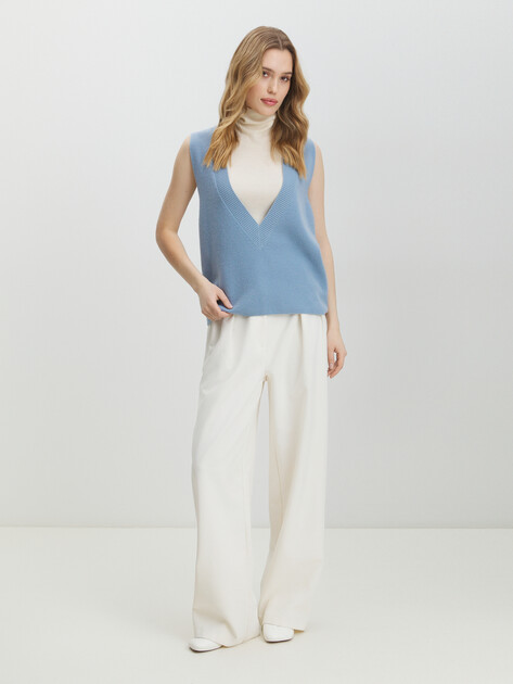 Женский жилет MAISON DAVID, Артикул HK2203, голубой | 4076807. Ракурс 2