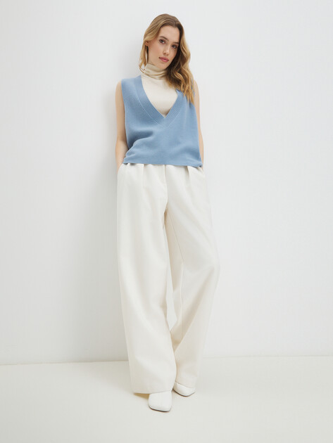 Женский жилет MAISON DAVID, Артикул HK2203, голубой | 4076807. Ракурс 5