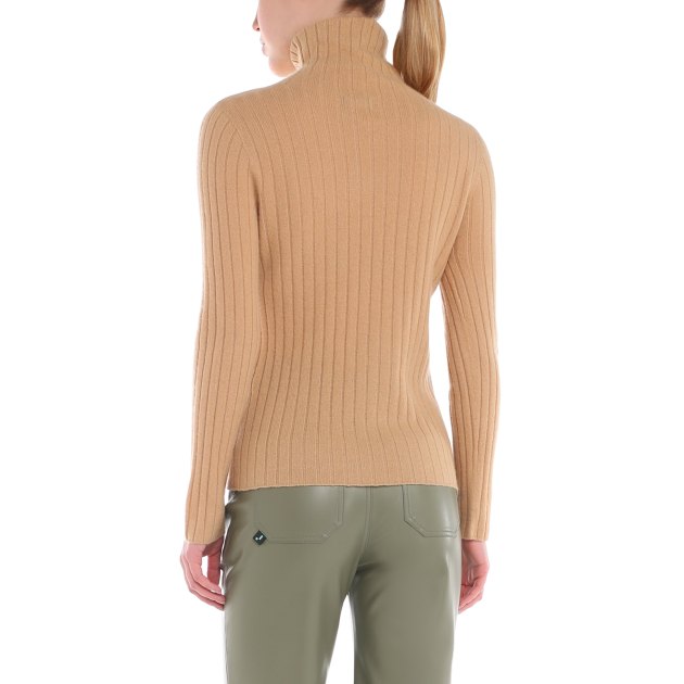 Женская бесшовная водолазка MAISON DAVID, Артикул NZ5086, коричнево-бежевый | 4076846. Ракурс 4