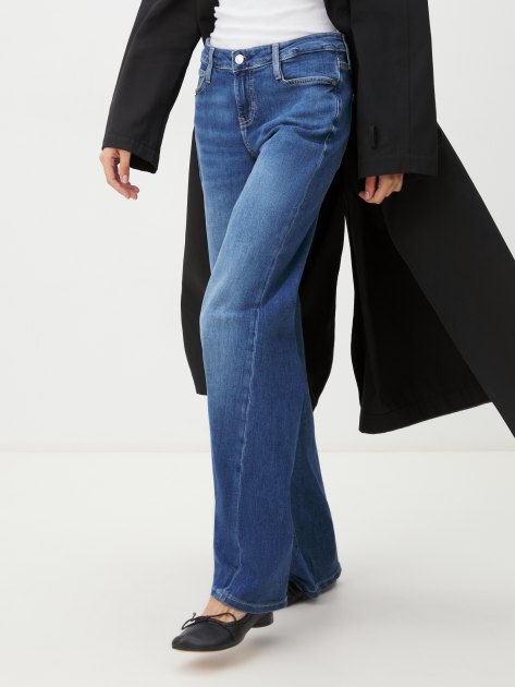 Женские широкие джинсы GUESS SEXY PALAZZO, Артикул W4YA96D5926, синий | 4078466. Ракурс 5