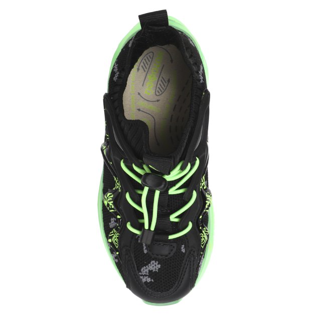 Детские кроссовки КОТОФЕЙ, Артикул 444022-11, черный | 4078502. Ракурс 2