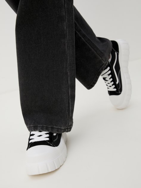Женские кеды TENDANCE, Артикул YS-2171A-2, черный | 4078595. Ракурс 2