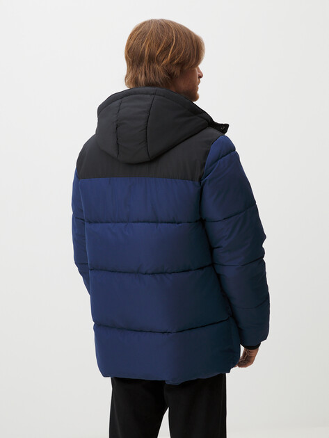 Мужской пуховик REEBOK Q4D PUFFER HML PARKA, Артикул OMRB1345VN, синий | 4079190. Ракурс 4