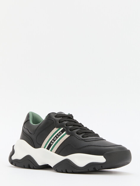 Женские кроссовки ARMANI EXCHANGE, Артикул XDX156, черный | 4079293. Ракурс 3