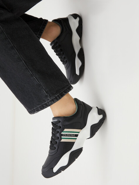 Женские кроссовки ARMANI EXCHANGE, Артикул XDX156, черный | 4079293. Ракурс 7