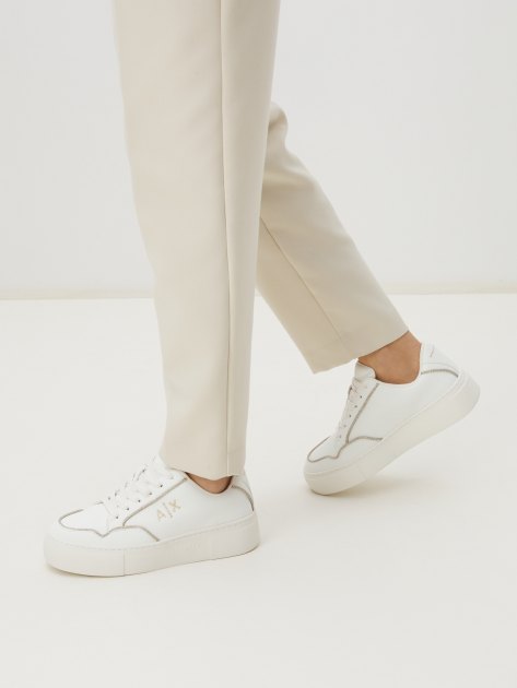 Женские кеды ARMANI EXCHANGE KURT, Артикул XDX160, белый | 4079295. Ракурс 2
