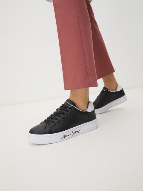 Женские кеды ARMANI EXCHANGE, Артикул XDX164, черный | 4079297. Ракурс 2