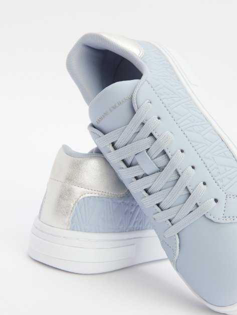 Женские кеды ARMANI EXCHANGE, Артикул XDX165, серовато-голубой | 4079300. Ракурс 6 Женские кеды ARMANI EXCHANGE, Артикул XDX165, серовато-голубой | 4079300. Ракурс 6