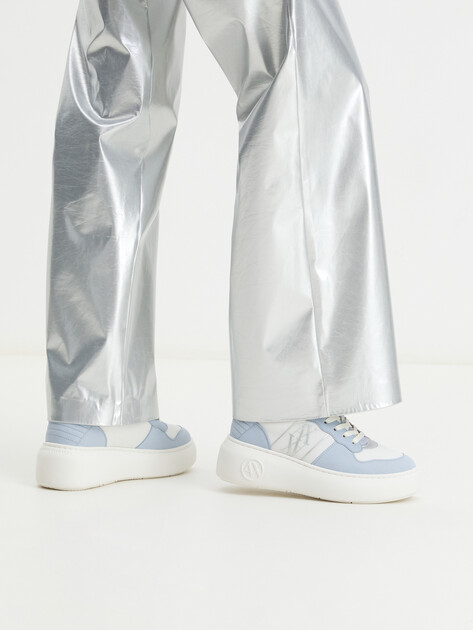 Женские кеды ARMANI EXCHANGE SUPER, Артикул XDX167, белый | 4079304. Ракурс 2