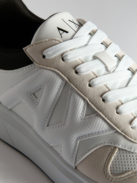 Мужские кеды ARMANI EXCHANGE VENICE, Артикул XUX220, белый | 4079312. Ракурс 6 Мужские кеды ARMANI EXCHANGE VENICE, Артикул XUX220, белый | 4079312. Ракурс 6