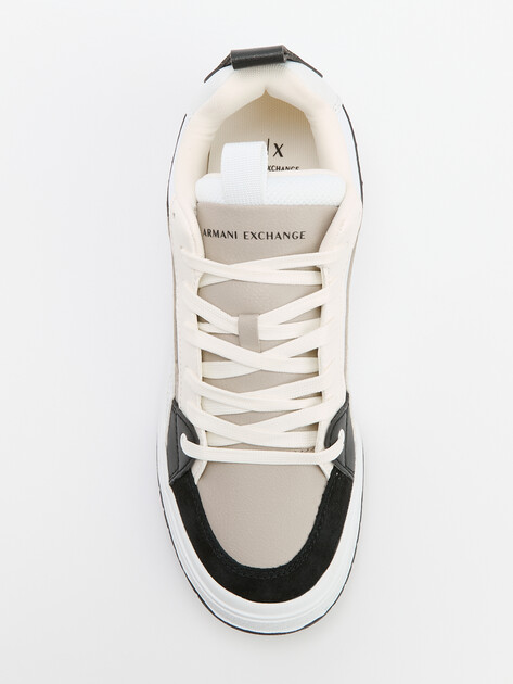 Мужские кеды ARMANI EXCHANGE, Артикул XUX222, белый | 4079316. Ракурс 5