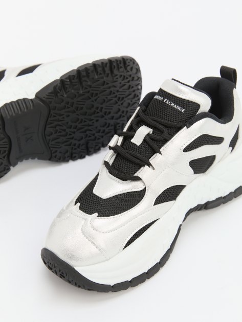 Женские кроссовки ARMANI EXCHANGE VEDDER, Артикул XDX120, серебряный | 4079325. Ракурс 6