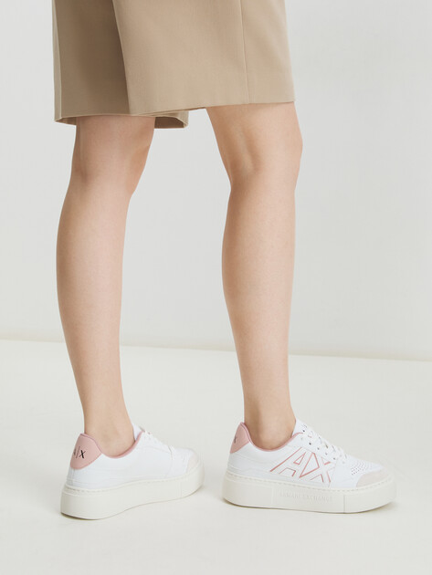Женские кеды ARMANI EXCHANGE KURT, Артикул XDX147, белый | 4079332. Ракурс 7