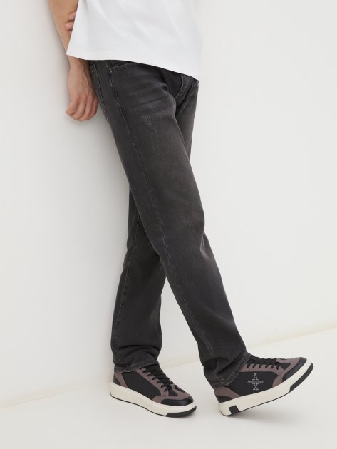 Мужские кеды ARMANI EXCHANGE VENICE, Артикул XUX235, черный | 4079348. Ракурс 2 Мужские кеды ARMANI EXCHANGE VENICE, Артикул XUX235, черный | 4079348. Ракурс 2