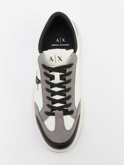 Мужские кеды ARMANI EXCHANGE VENICE, Артикул XUX235, белый | 4079349. Ракурс 5