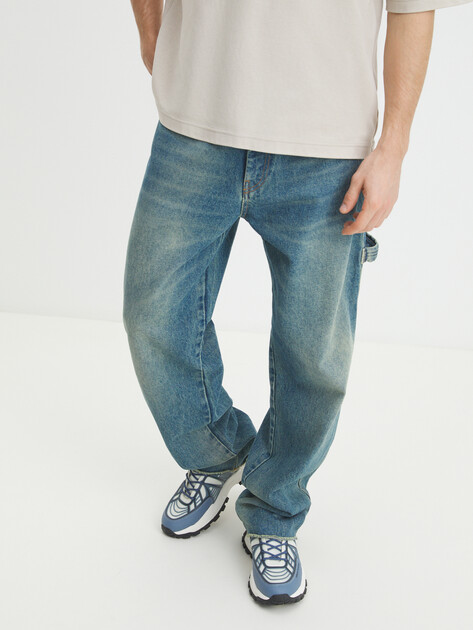 Мужские кроссовки ARMANI EXCHANGE, Артикул XUX238, серовато-синий | 4079354. Ракурс 7