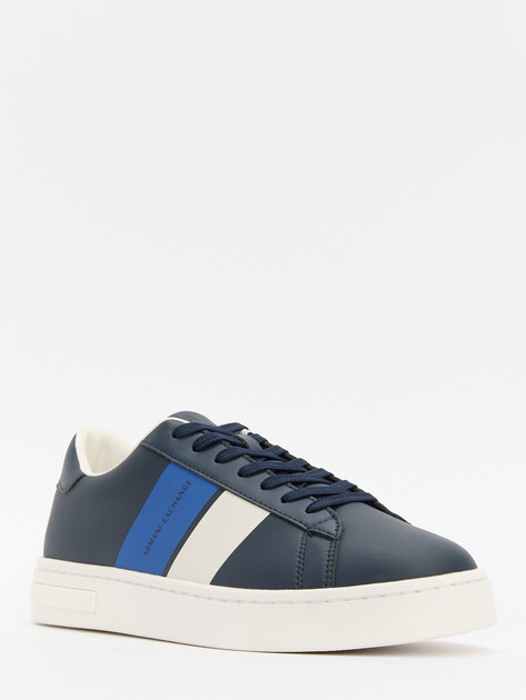 Мужские кеды ARMANI EXCHANGE, Артикул XUX217, темно-синий | 4079362. Ракурс 3