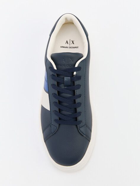 Мужские кеды ARMANI EXCHANGE, Артикул XUX217, темно-синий | 4079362. Ракурс 5