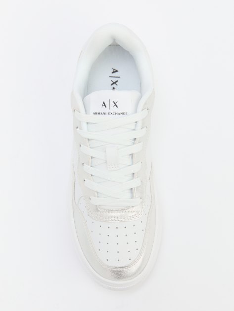 Женские кеды ARMANI EXCHANGE SEATTLE, Артикул XDX103, белый | 4079366. Ракурс 5