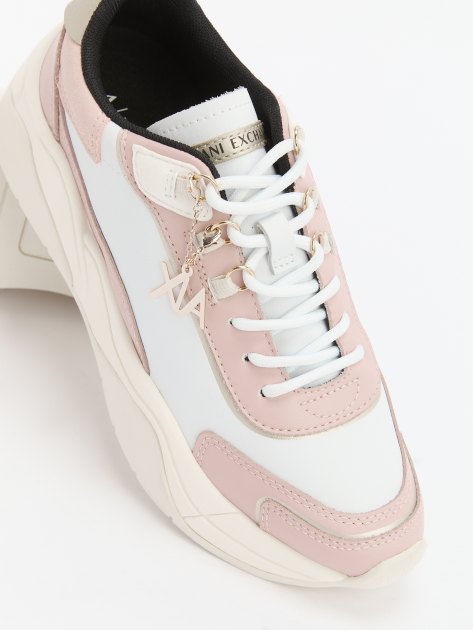 Женские кроссовки ARMANI EXCHANGE CHER, Артикул XDX104, розовый | 4079367. Ракурс 5
