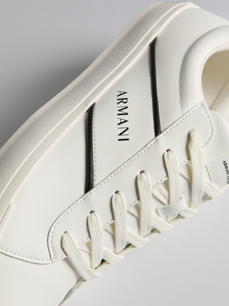 Мужские кеды ARMANI EXCHANGE BORG, Артикул XUX165, белый | 4079381. Ракурс 6