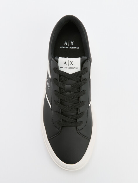 Мужские кеды ARMANI EXCHANGE BORG, Артикул XUX165, черный | 4079382. Ракурс 5