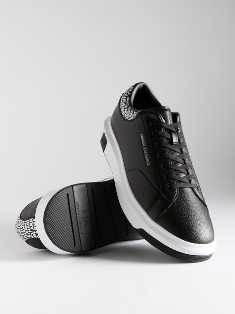 Мужские кеды ARMANI EXCHANGE VENICE, Артикул XUX123, черный | 4079426. Ракурс 6