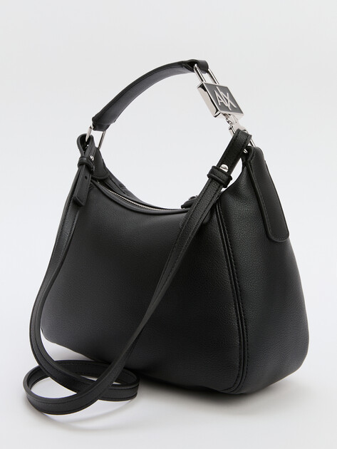 Женская сумка с ручкой ARMANI EXCHANGE, Артикул 949193, черный | 4081367. Ракурс 4