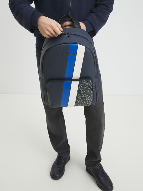 Мужской рюкзак ARMANI EXCHANGE, Артикул XM000161, темно-синий | 4081410. Ракурс 6