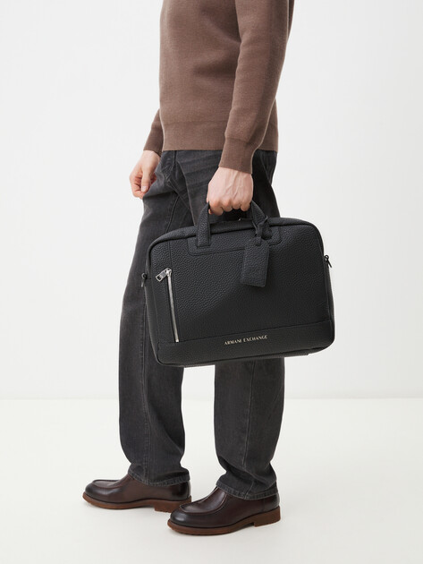 Мужская сумка для ноутбука ARMANI EXCHANGE, Артикул 952653, черный | 4081436. Ракурс 2 Мужская сумка для ноутбука ARMANI EXCHANGE, Артикул 952653, черный | 4081436. Ракурс 2