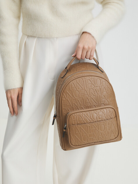 Женский рюкзак ARMANI EXCHANGE LIZ, Артикул 942805, серо-коричневый | 4081508. Ракурс 2
