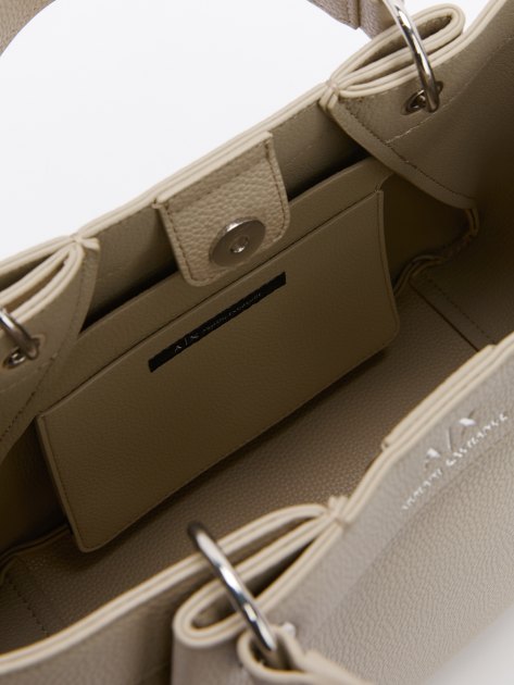 Женский тоут ARMANI EXCHANGE WAVE, Артикул 942911, серо-бежевый | 4081516. Ракурс 6