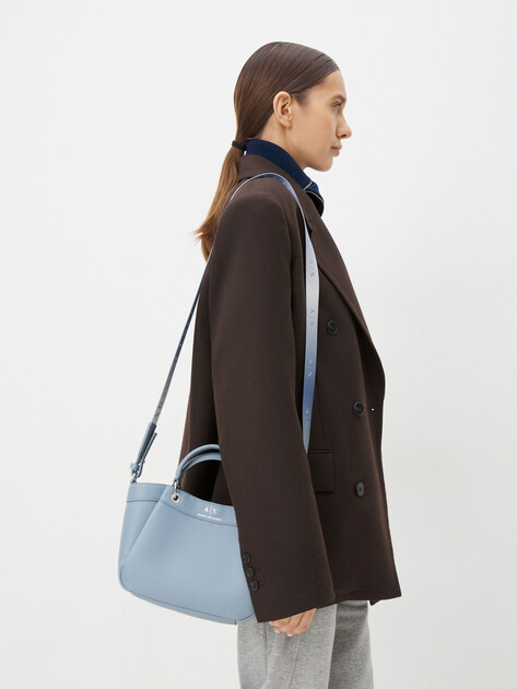 Женский тоут ARMANI EXCHANGE WAVE, Артикул 942927, голубой | 4081521. Ракурс 2