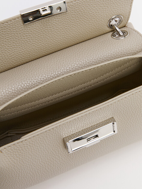 Женская сумка с ручкой ARMANI EXCHANGE, Артикул 949178, серо-бежевый | 4081555. Ракурс 6