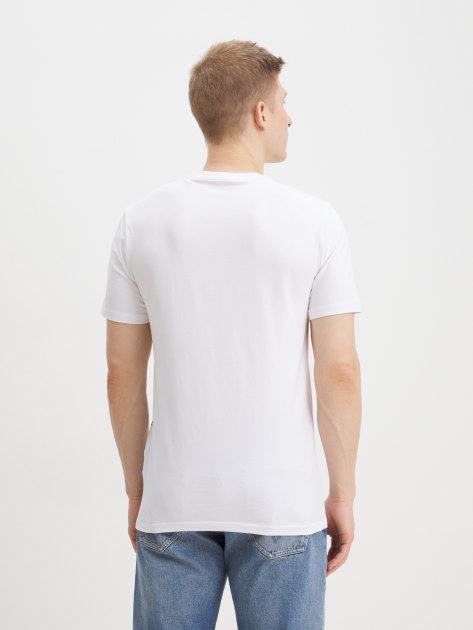 Мужская футболка GUESS SS CN GUESS VERTICAL LOGO TEE, Артикул M4YI34J1314, белый | 4081809. Ракурс 4