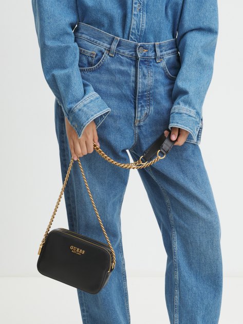 Кросс-боди GUESS SARITA CAMERA CROSSBODY, Артикул HWVA9327140, черный | 4082186. Ракурс 2