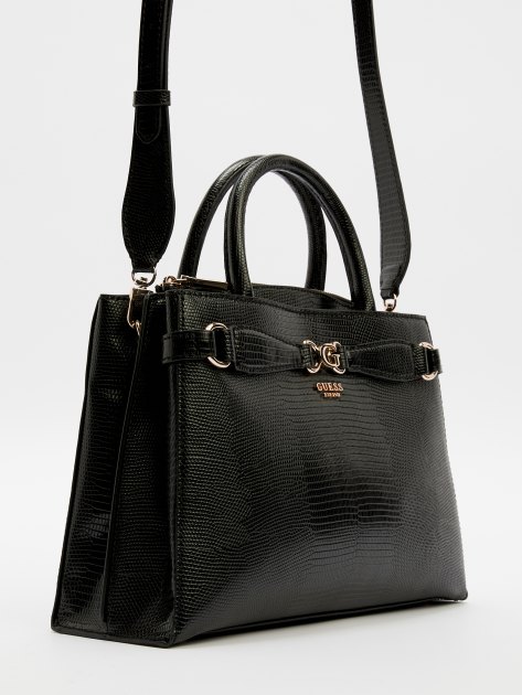 Женский тоут GUESS ARLENA GIRLFRIEND SATCHEL, Артикул HWKG9333060, черный | 4082202. Ракурс 3