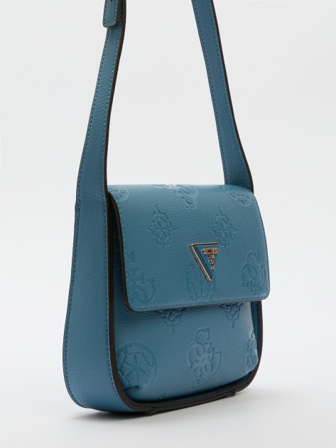 Кросс-боди GUESS KEANDRA CROSSBODY FLAP, Артикул HWPL9323200, серовато-синий | 4082280. Ракурс 3